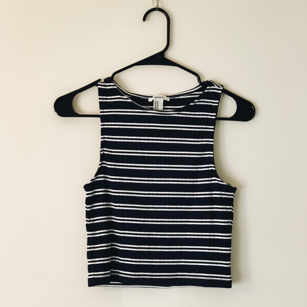 Striped crop top